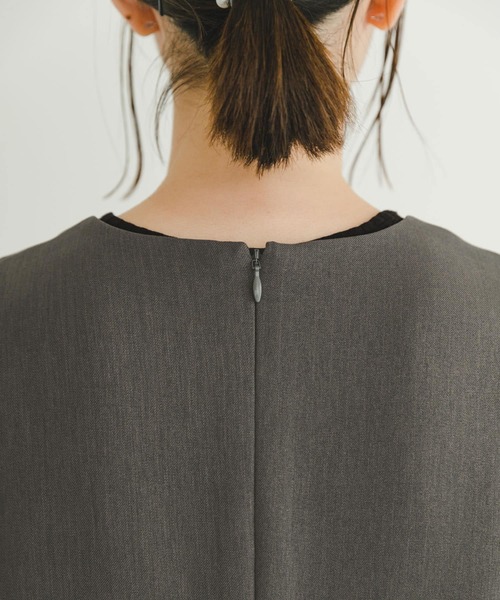 ITEMS URBANRESEARCH(アイテムズ アーバンリサーチ)の「リブトップス コクーンジャンスカセット(ジャンパースカート・レディース・ブラック/チャコールグレー・FREE)」の21枚目の写真