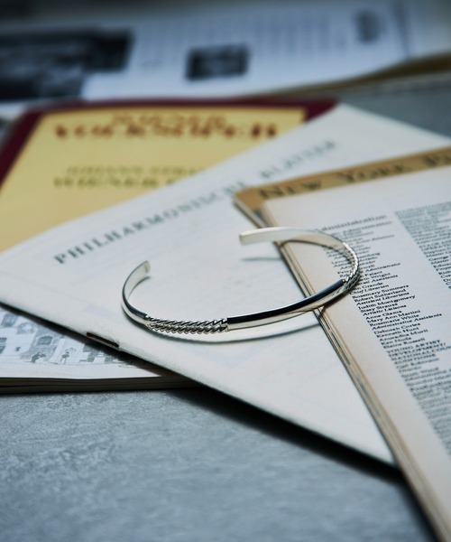 【セール】【MAISON CLUB】Twist Combi Bangle Silver925 / ツイストコンビバングル シルバー925 KUN（バングル/リストバンド）｜MAISON CLUB（メゾンクラブ）