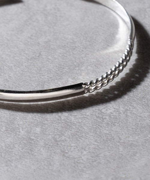 セール】【MAISON CLUB】Twist Combi Bangle Silver925
