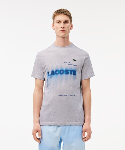 【セール】吸水速乾『ダニール・メドベージェフ』ネームグラフィックTシャツ（Tシャツ/カットソー）｜LACOSTE（ラコステ）
