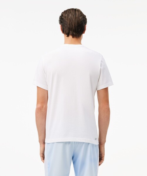 LACOSTE(ラコステ)の「吸水速乾『ダニール・メドベージェフ』ネームグラフィックTシャツ(Tシャツ/カットソー・メンズ・ブラック/ホワイト/グレー・4/5/2/3)」の5枚目の写真