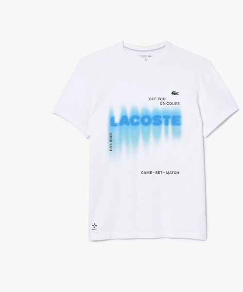 LACOSTE(ラコステ)の「吸水速乾『ダニール・メドベージェフ』ネームグラフィックTシャツ(Tシャツ/カットソー・メンズ・ブラック/ホワイト/グレー・4/5/2/3)」の6枚目の写真