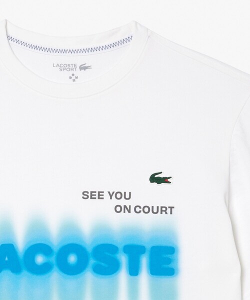 LACOSTE(ラコステ)の「吸水速乾『ダニール・メドベージェフ』ネームグラフィックTシャツ(Tシャツ/カットソー・メンズ・ブラック/ホワイト/グレー・4/5/2/3)」の7枚目の写真