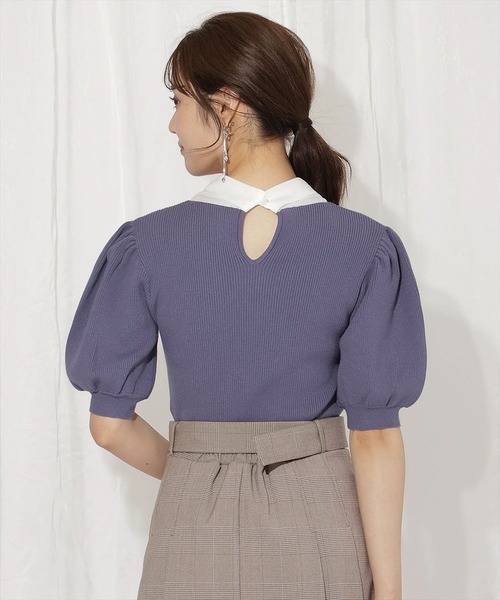 WILLSELECTION（ウィルセレクション）の「シアーリボンパフニット（ニット/セーター・レディース・ブラック/ブルー/ピンク/ブラウン・FREE）」の21枚目の写真