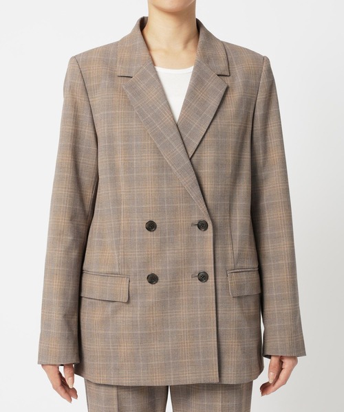 BARNYARDSTORM（バンヤードストーム）の「BARNYARDSTORM / ダブルテーラードジャケット＜セットアップ対応＞（テーラードジャケット・レディース・ネイビー/ベージュ・0/1）」の21枚目の写真