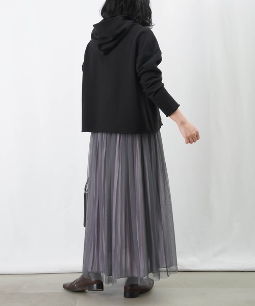 LUCA/LADY LUCK LUCA（ルカ/レディラックルカ）の「LC/LLL 裏毛パーカー / カットオフプルパーカー（パーカー・レディース・ブラック/ライトベージュ/グレー・FREE）」の7枚目の写真