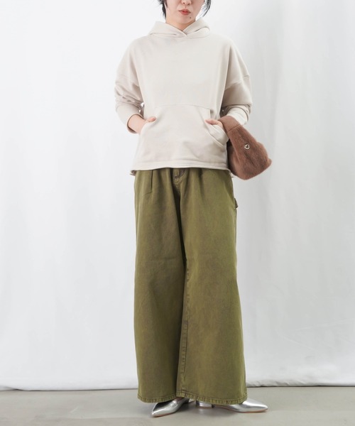 LUCA/LADY LUCK LUCA（ルカ/レディラックルカ）の「LC/LLL 裏毛パーカー / カットオフプルパーカー（パーカー・レディース・ブラック/ライトベージュ/グレー・FREE）」の10枚目の写真