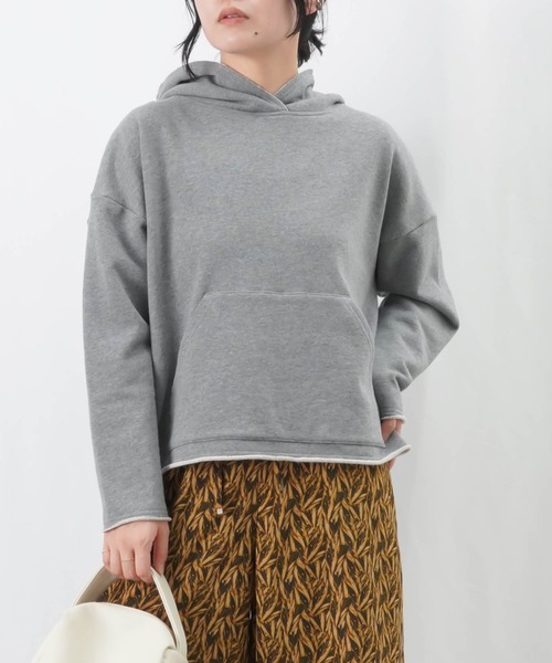 LUCA/LADY LUCK LUCA（ルカ/レディラックルカ）の「LC/LLL 裏毛パーカー / カットオフプルパーカー（パーカー・レディース・ブラック/ライトベージュ/グレー・FREE）」の19枚目の写真