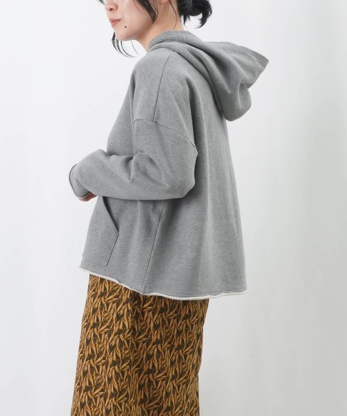 LUCA/LADY LUCK LUCA（ルカ/レディラックルカ）の「LC/LLL 裏毛パーカー / カットオフプルパーカー（パーカー・レディース・ブラック/ライトベージュ/グレー・FREE）」の20枚目の写真