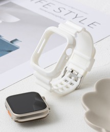 emonique（エモニーク）の「スマートウォッチバンド付きケース Apple Watch バンド【38/40/41/42/44/45/49mm対応】（デジタル腕時計）」