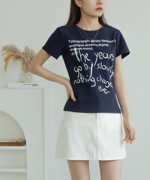 MAISON DE THERESE(メゾン ド テレーズ)の「コットンTシャツ(Tシャツ/カットソー・レディース・ホワイト/グレー/ブラック/ワイン/イエロー/ネイビー・LARGE/MEDIUM)」の20枚目の写真