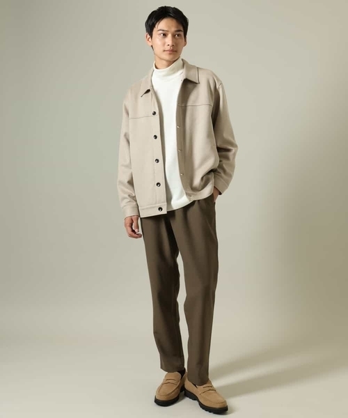 【洗濯機で洗える】カルゼスエードブルゾン（ブルゾン）｜a.v.v（アーヴェヴェ）