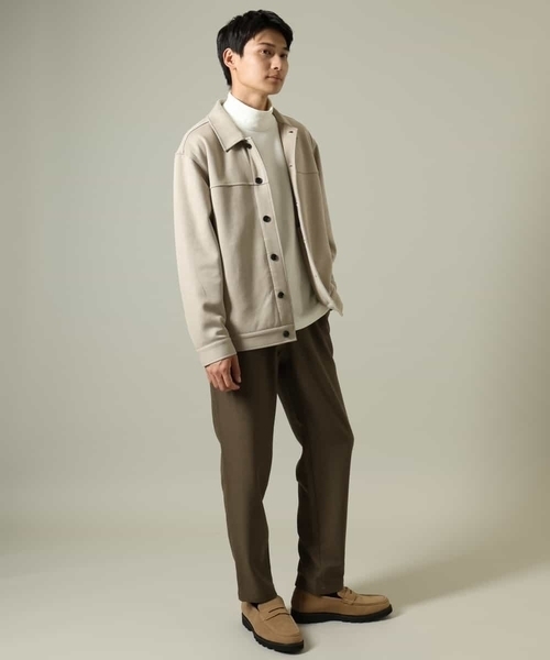 【洗濯機で洗える】カルゼスエードブルゾン（ブルゾン）｜a.v.v（アーヴェヴェ）