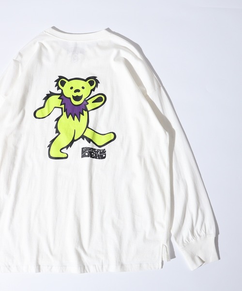 FUNALIVE(ファンアライブ)の「Grateful Dead long sleeve Tee / グレイトフルデッド オーバーサイズ ロングスリーブTシャツ(Tシャツ/カットソー・メンズ・チャコール/ホワイト系1/杢グレー/ブラック/ダークグリーン/ベージュ/オレンジ/オフホワイト/ブラック系1/ホワイト系2/チャコールグレー/ホワイト系3/ベージュ系1/パープル/ダークグリーン系1/ネイビー・M/L/XL)」の3枚目の写真