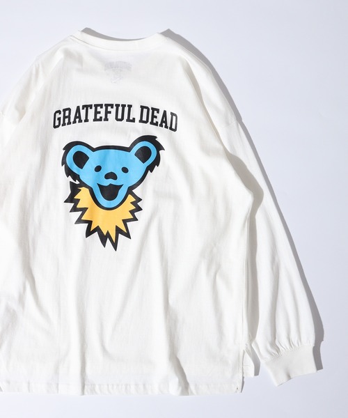 FUNALIVE(ファンアライブ)の「Grateful Dead long sleeve Tee / グレイトフルデッド オーバーサイズ ロングスリーブTシャツ(Tシャツ/カットソー・メンズ・チャコール/ホワイト系1/杢グレー/ブラック/ダークグリーン/ベージュ/オレンジ/オフホワイト/ブラック系1/ホワイト系2/チャコールグレー/ホワイト系3/ベージュ系1/パープル/ダークグリーン系1/ネイビー・M/L/XL)」の2枚目の写真