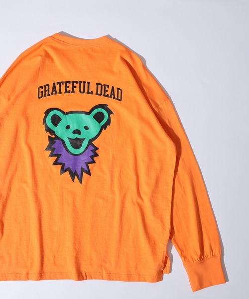 FUNALIVE(ファンアライブ)の「Grateful Dead long sleeve Tee / グレイトフルデッド オーバーサイズ ロングスリーブTシャツ(Tシャツ/カットソー・メンズ・チャコール/ホワイト系1/杢グレー/ブラック/ダークグリーン/ベージュ/オレンジ/オフホワイト/ブラック系1/ホワイト系2/チャコールグレー/ホワイト系3/ベージュ系1/パープル/ダークグリーン系1/ネイビー・M/L/XL)」の16枚目の写真