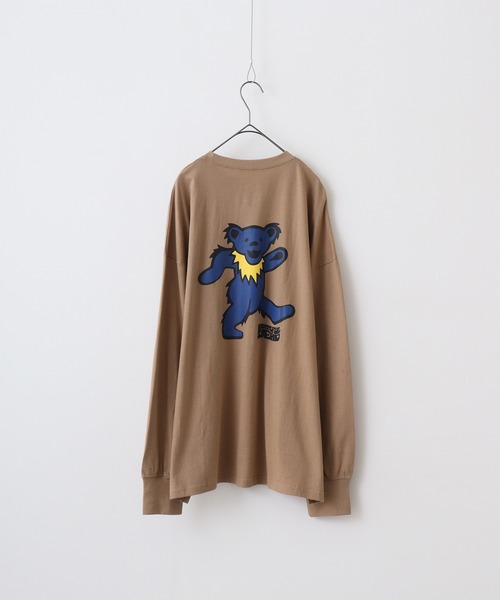 FUNALIVE(ファンアライブ)の「Grateful Dead long sleeve Tee / グレイトフルデッド オーバーサイズ ロングスリーブTシャツ(Tシャツ/カットソー・メンズ・チャコール/ホワイト系1/杢グレー/ブラック/ダークグリーン/ベージュ/オレンジ/オフホワイト/ブラック系1/ホワイト系2/チャコールグレー/ホワイト系3/ベージュ系1/パープル/ダークグリーン系1/ネイビー・M/L/XL)」の20枚目の写真