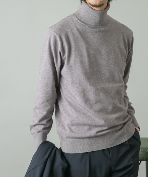 セール】ウォッシャブルストレッチタートルネックニット（ニット