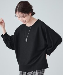 DRESKIP | 【UV】上品さとリラクシーさを兼ね備えた ラメドルマントップス(Tシャツ/カットソー)