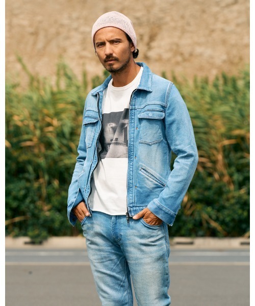 wjk(ダヴルジェイケイ)の「GIMA roll knit beanie(ニットキャップ/ビーニー・メンズ・オフホワイト/トップグレー/ライトピンク・FREE)」の4枚目の写真