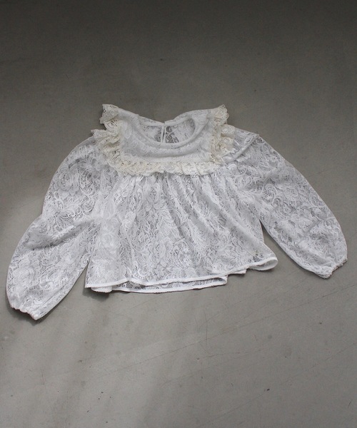 SANSeLF（サンセルフ）の「2way レースブラウス【SANSeLF】 sanw25s001（シャツ/ブラウス・レディース・ホワイト/ブラック・FREE）」の19枚目の写真