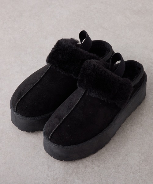 Remind me and forever（リマインドミーアンドフォーエバー）の「ムートンサボ（ブーツ・レディース・ライトベージュ/ブラック・MEDIUM/LARGE/X-LARGE/SMALL）」の6枚目の写真