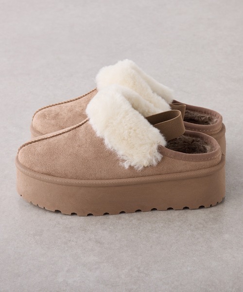 Remind me and forever（リマインドミーアンドフォーエバー）の「ムートンサボ（ブーツ・レディース・ライトベージュ/ブラック・MEDIUM/LARGE/X-LARGE/SMALL）」の9枚目の写真