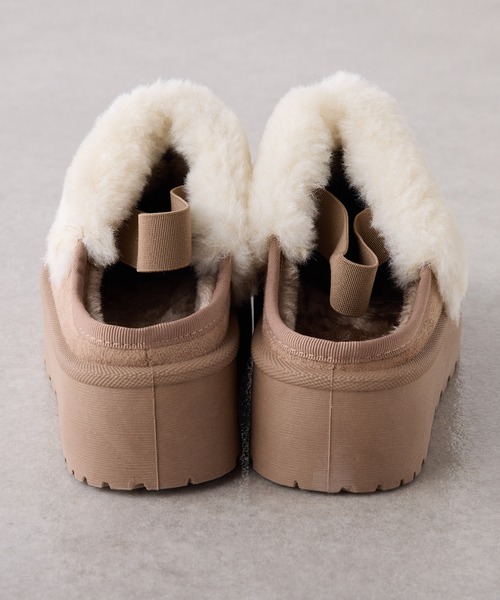 Remind me and forever（リマインドミーアンドフォーエバー）の「ムートンサボ（ブーツ・レディース・ライトベージュ/ブラック・MEDIUM/LARGE/X-LARGE/SMALL）」の10枚目の写真