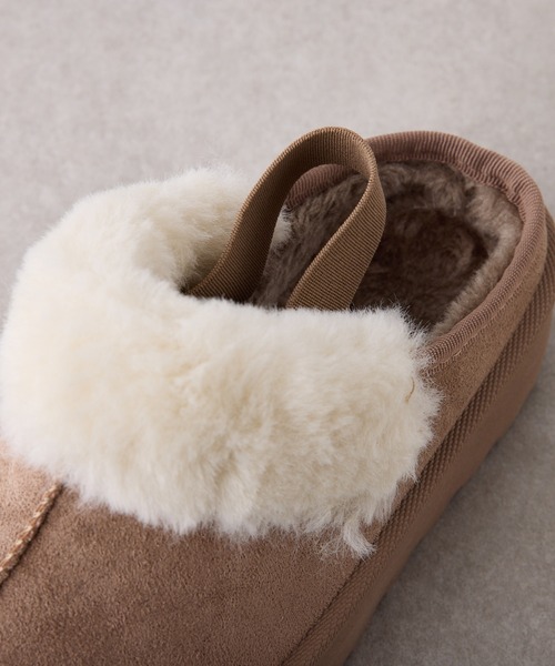 Remind me and forever（リマインドミーアンドフォーエバー）の「ムートンサボ（ブーツ・レディース・ライトベージュ/ブラック・MEDIUM/LARGE/X-LARGE/SMALL）」の12枚目の写真