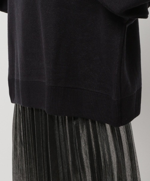 セール】ハーフZIPラインニットプルオーバー（ニット/セーター