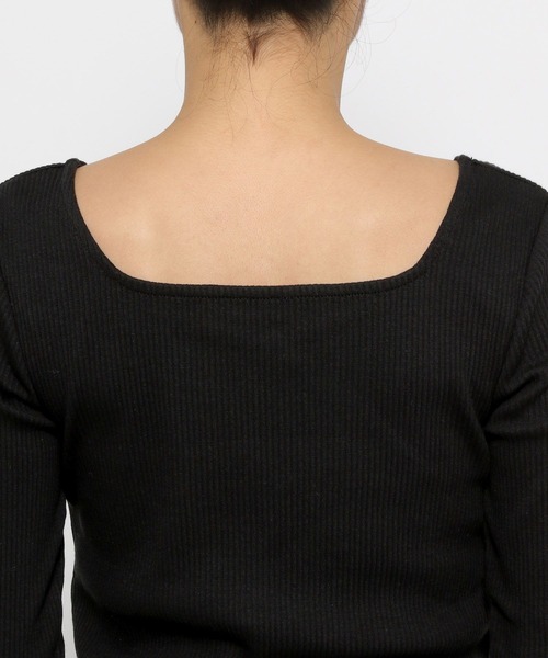 セール】2WAYリブタイトロングスリーブ 133775（Tシャツ