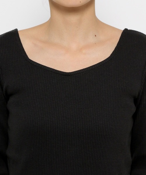 LOWRYS FARM（ローリーズファーム）の「２ＷＡＹリブタイトロングスリーブ　 133775（Tシャツ/カットソー・レディース・ピンク/アイボリー/ブラック/その他/ブルー・FREE）」の16枚目の写真