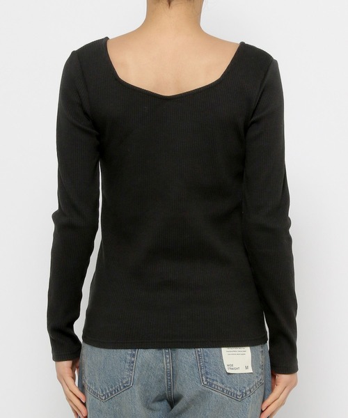 LOWRYS FARM（ローリーズファーム）の「２ＷＡＹリブタイトロングスリーブ　 133775（Tシャツ/カットソー・レディース・ピンク/アイボリー/ブラック/その他/ブルー・FREE）」の20枚目の写真