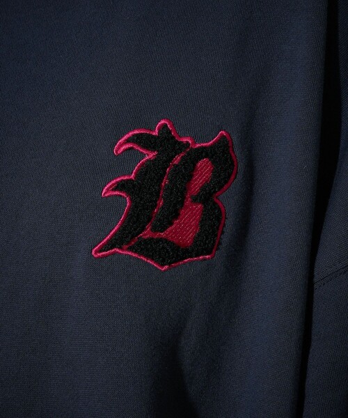 PUBLUX（パブリュクス）の「Bohemian Chop/ボヘミアンチョップ キャット グラフィック 相良刺しゅう 裏起毛 スウェット　限定展開（スウェット・レディース・チャコールグレー/ネイビー/アッシュグレー・L/S/M）」の10枚目の写真