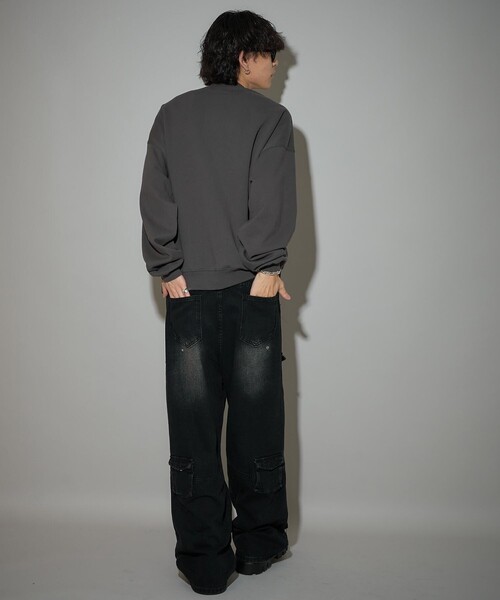 PUBLUX（パブリュクス）の「Bohemian Chop/ボヘミアンチョップ キャット グラフィック 相良刺しゅう 裏起毛 スウェット　限定展開（スウェット・レディース・チャコールグレー/ネイビー/アッシュグレー・L/S/M）」の20枚目の写真