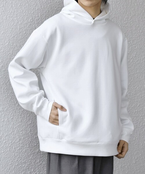 SHIPS any: カラー ダンボール スナップ プルオーバー パーカー 25AW