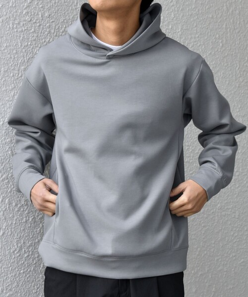 SHIPS any: カラー ダンボール スナップ プルオーバー パーカー 25AW