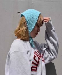 WEGO/ニットスカーフ　チャーム付き