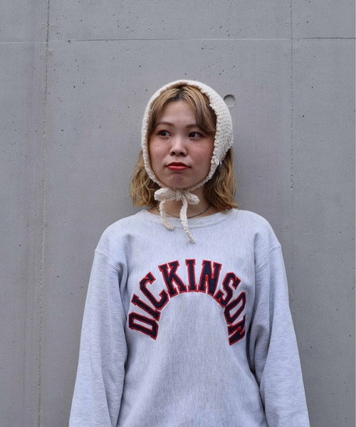 WEGO（ウィゴー）の「WEGO/ニットスカーフ　チャーム付き（バンダナ/スカーフ・レディース・ピンク/ブルー/アイボリー/キャメル/ブラック・FREE）」の12枚目の写真