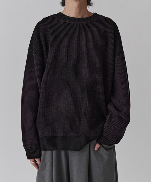 Lui's（ルイス）の「片畦グランジニット（ニット/セーター）」 - WEAR