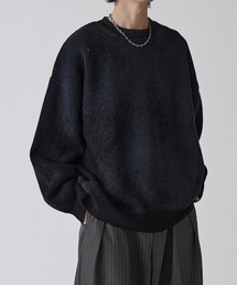 片畦グランジニット