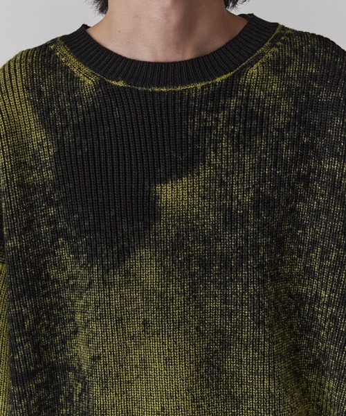 Lui's（ルイス）の「片畦グランジニット（ニット/セーター・メンズ・ボルドー/ブラック/グレー/パープル/ライム・FREE）」の11枚目の写真