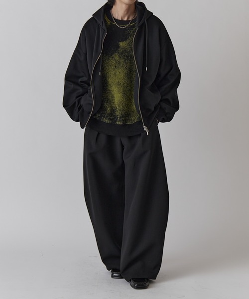 Lui's（ルイス）の「片畦グランジニット（ニット/セーター・メンズ・ボルドー/ブラック/グレー/パープル/ライム・FREE）」の21枚目の写真