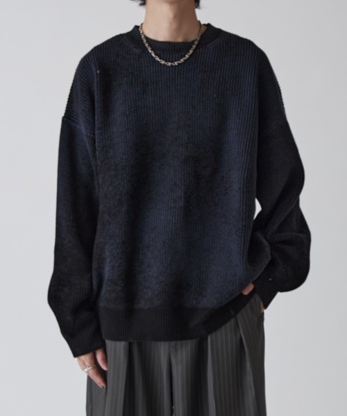 片畦グランジニット（ニット/セーター）｜Lui's（ルイス）の