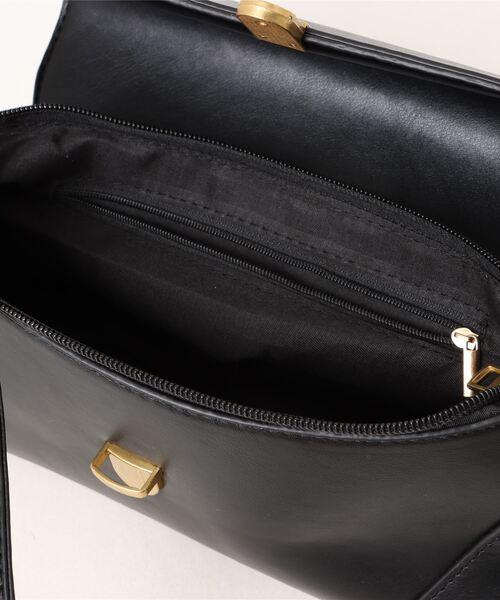 Ritzy(リッツィー)の「横長 ゴールド金具 PUショルダーバッグ(ショルダーバッグ・レディース・ブラック/ブラウン/ホワイト・FREE)」の14枚目の写真