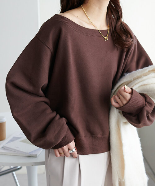 【セール】【華奢見え】オフショルスウェット《新色追加/WEB限定》（Tシャツ/カットソー）｜DISCOAT（ディスコート）