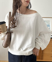 DISCOAT（ディスコート）の「【華奢見え】オフショルスウェット《新色追加/WEB限定》（Tシャツ/カットソー）」