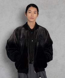 【ADAMPATEK/アダムパテック】aging reversible souvenir jacket / エイジング加工ベロアスカジャン
