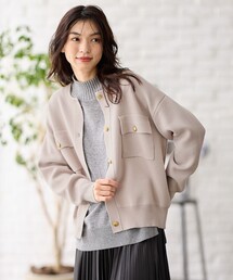 ANY（エニィ）の「【洗濯機可】スウェットライクカーディガン（ニット/セーター）」