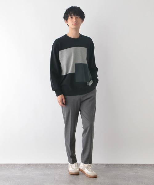 GLOBAL WORK(グローバルワーク)の「メルティ切り替えプルオーバー/116373(ニット/セーター・メンズ・ブラック/グレイッシュベージュ・LARGE/SMALL/X-LARGE/MEDIUM)」の7枚目の写真